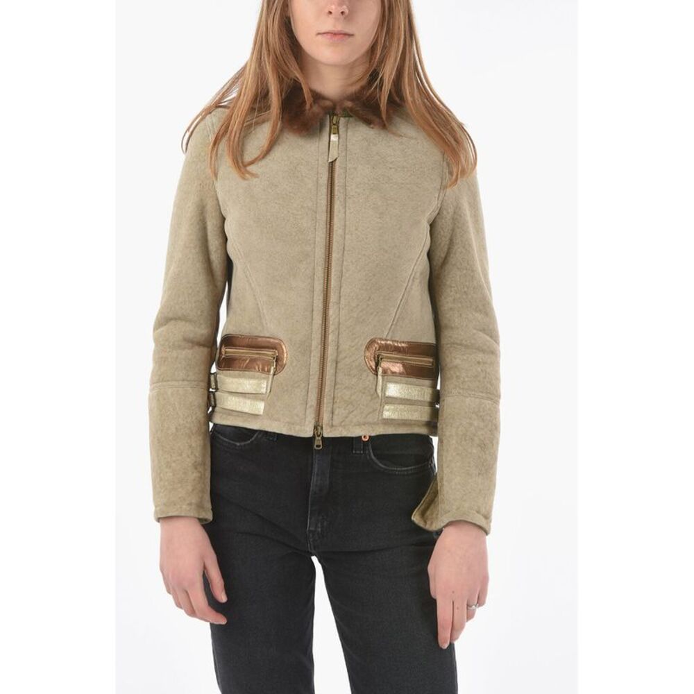 Embroidered Shearling Jacket